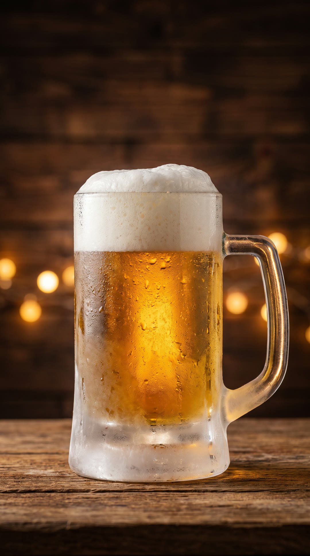 Tarro escarchado de cerveza